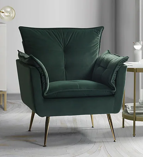 Velvet Lounge Armchair